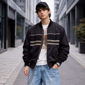 🄷&🄼 Mens Studio Bomber Jacket Size M